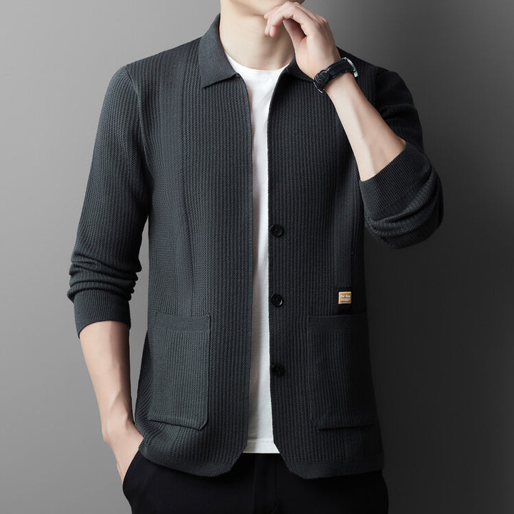 Herren lässige Strickjacke Echoarchiv