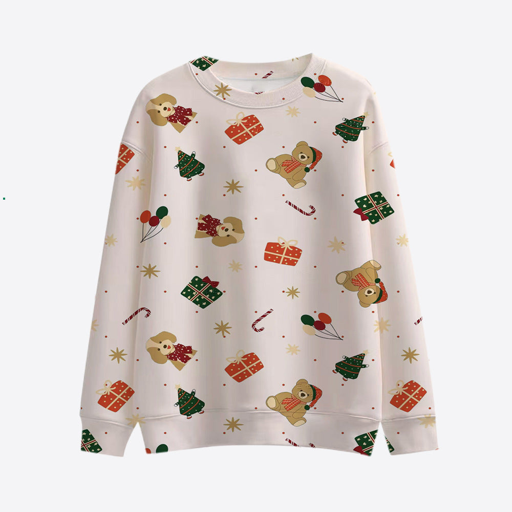 Damen Lustiger Sweatshirt mit einzigartigem Tiermotiv Echoarchiv