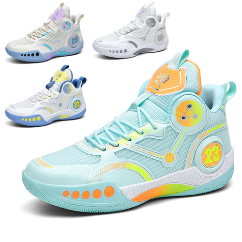 Herren gepolsterter High-Top Basketballschuh mit holografischen Akzenten und griffiger Gummilaufsohle Echo Archiv