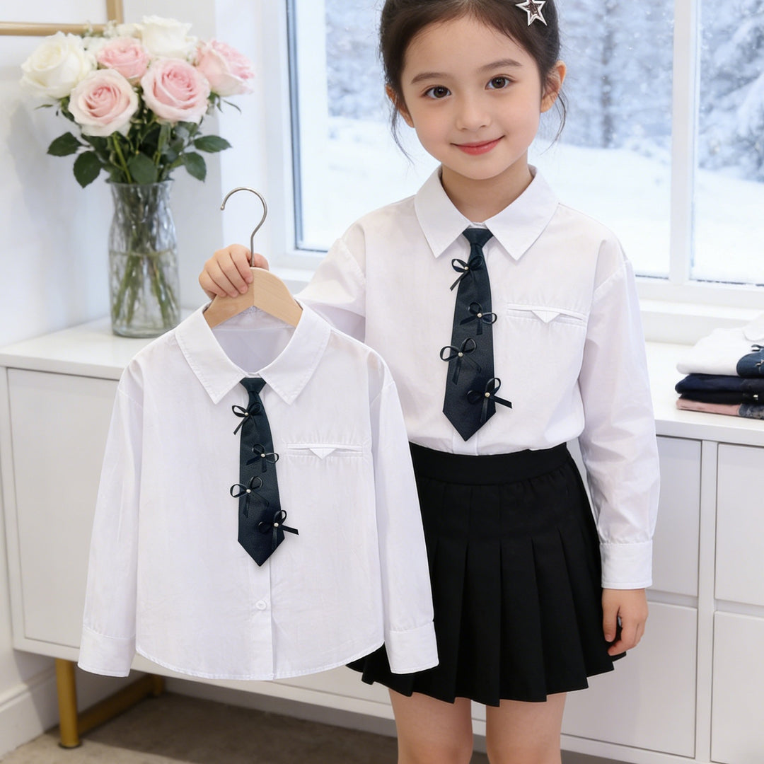 Mädchen elegante Bluse mit klassischem Kragen Echo Archiv