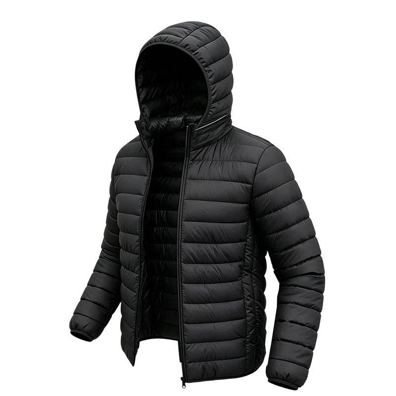 Herren Leichte Steppjacke mit Kapuze Echoarchiv