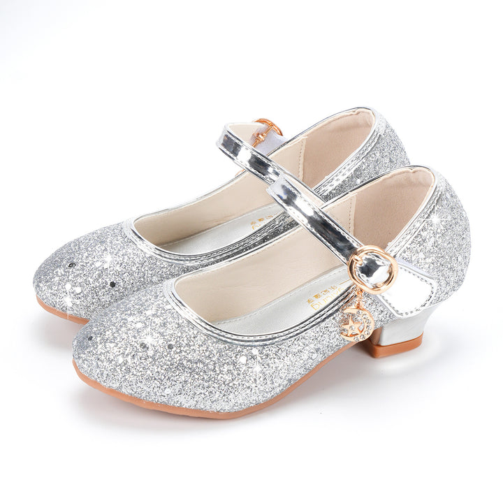 Mädchen Glitzernde Ballerinas mit verstellbarem Riemen und Schmuckdetails Echo Archiv