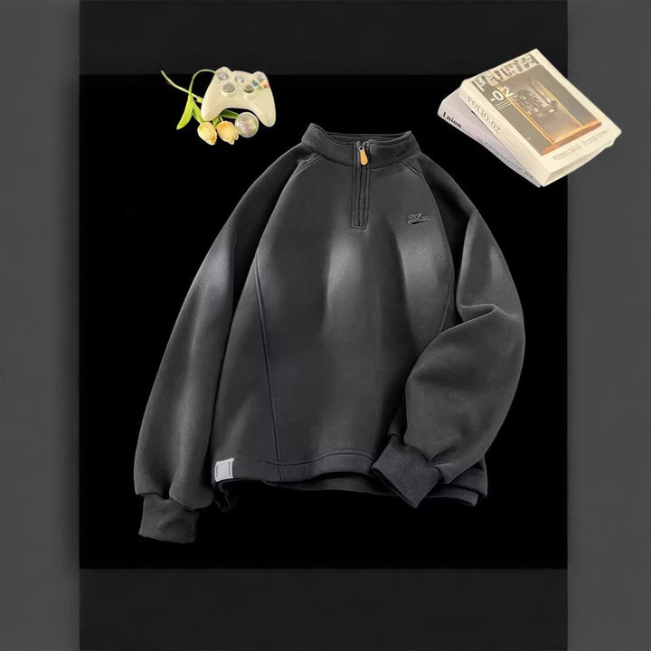 Damen Urbaner Fleece-Pullover mit Stehkragen Echoarchiv