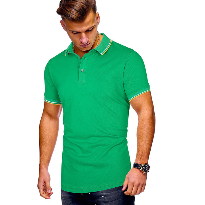 Herren Poloshirt mit Echoarchivrnen Akzenten Echoarchiv