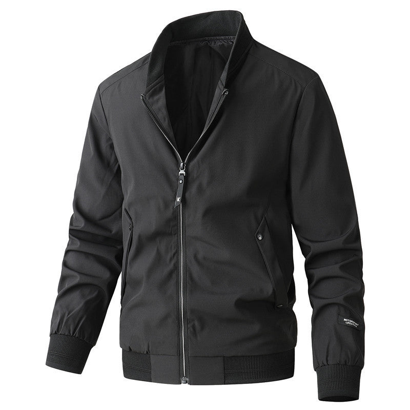 Herren leichter Urban-Bomber mit wasserabweisender Shell, geripptem Saum und Pattentaschen Echoarchiv