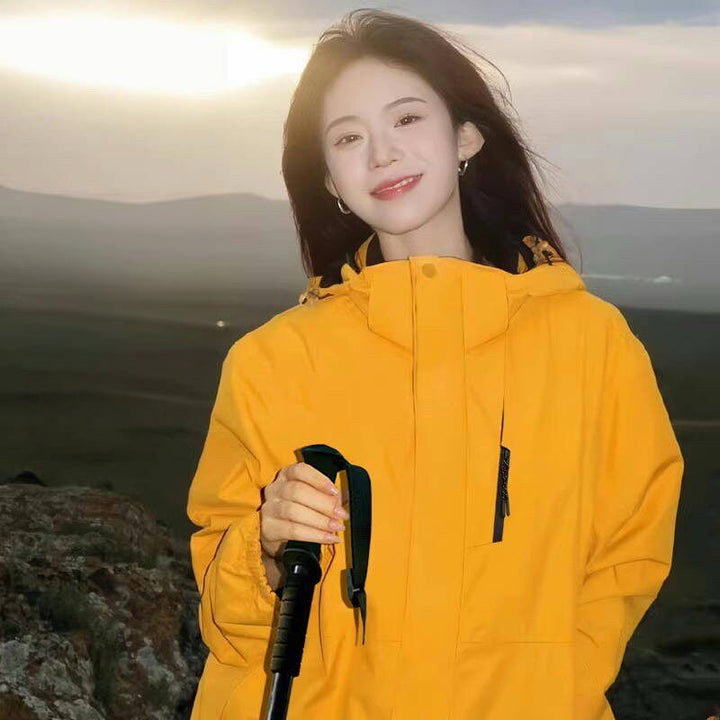 Damen Taillierte Softshelljacke mit Kapuze und Fleecefutter Echoarchiv