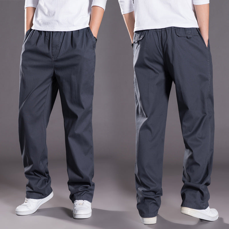 Herren Relaxed-Fit Freizeit-Chinohose mit elastischem Tunnelzug, vorgeformtem Bund und geradem Bein Echo Archiv