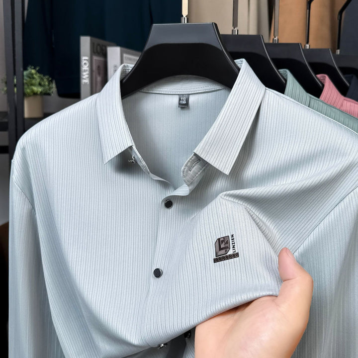 Herren elegantes Hemd mit strukturiertem Design und modernen Akzenten Echoarchiv