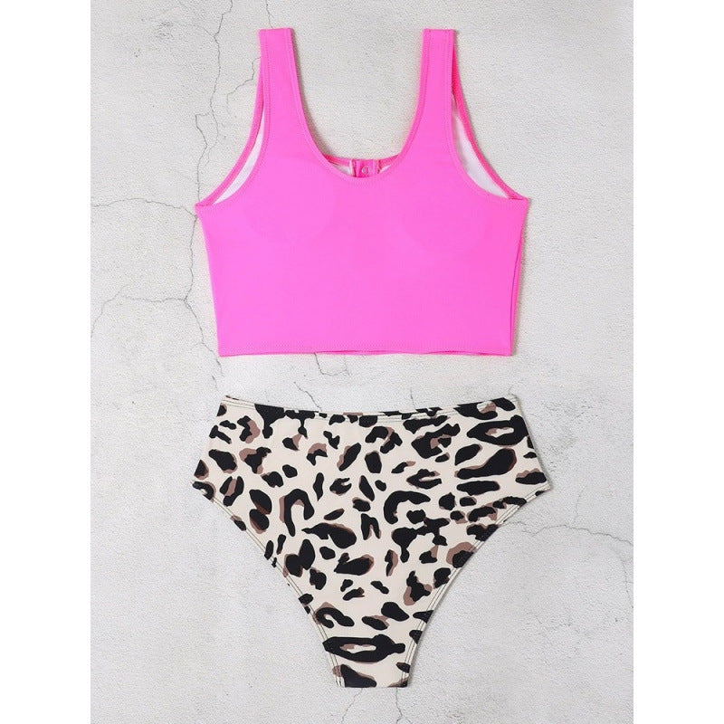 Damen Bikini-Set mit modischem Cropped-Oberteil und hoch geschnittenem Unterteil Echo Archiv