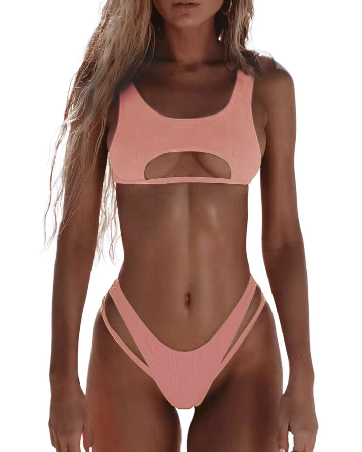 Damen Extravagantes Badeoberteil mit Cut-Outs Echo Archiv