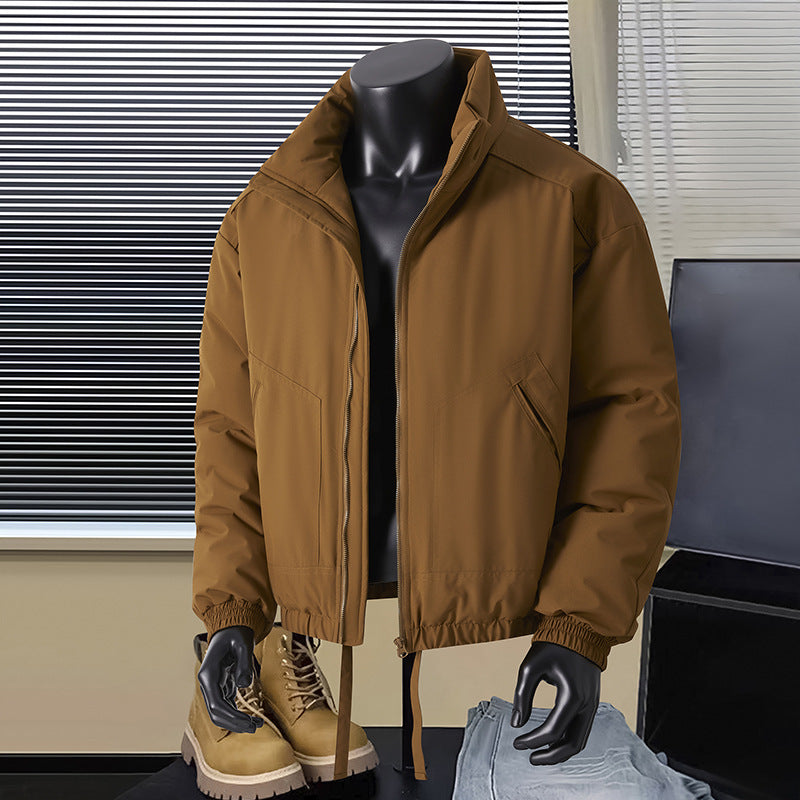Herren Thermo‑isolierte Kurzblouson‑Jacke mit Stehkragen und Tunnelzugbund Echo Archiv