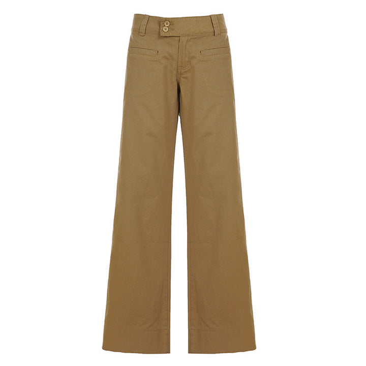 Damen weite Baumwollhose mit eleganter Schnittführung und praktischen Taschen Echo Archiv