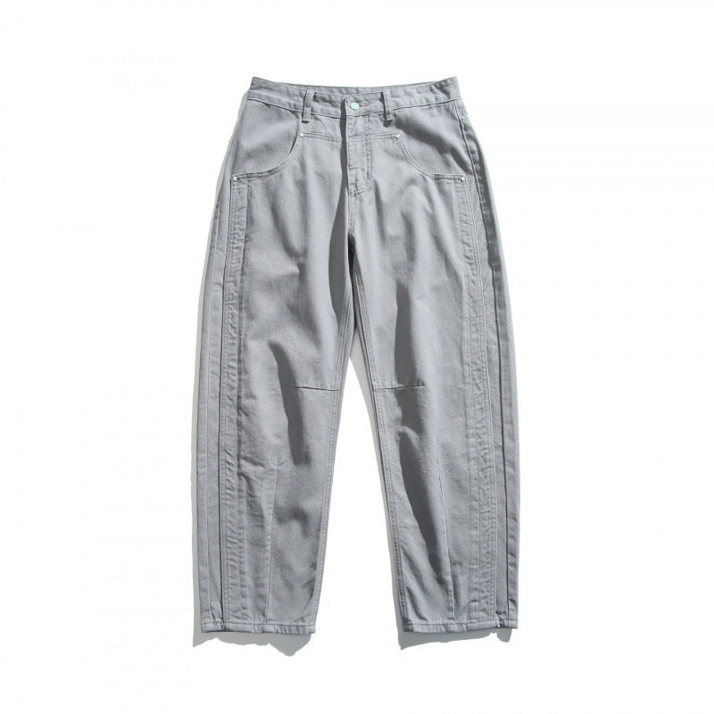 Herren Lässige Relaxed‑Fit Jeanshose mit Ziernähten und Knieabnähern Echo Archiv