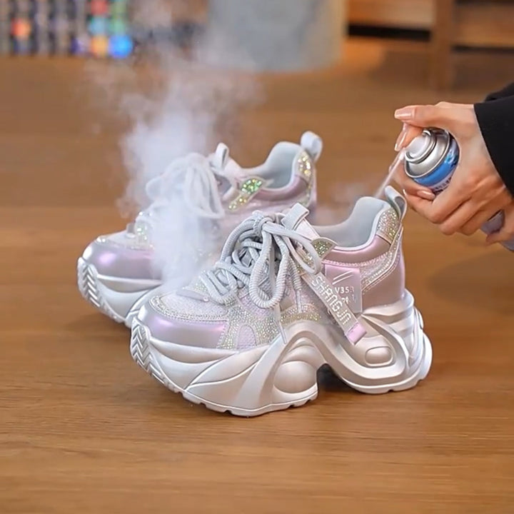 Damen Chunky Sneakers mit reflektierenden Elementen und innovativer Dämpfung Echo Archiv