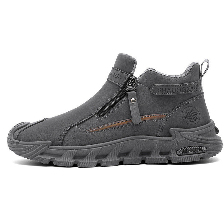 Damen Modische High-Top Sneakers mit seitlichem Reißverschluss und dämpfender Sohle Echo Archiv
