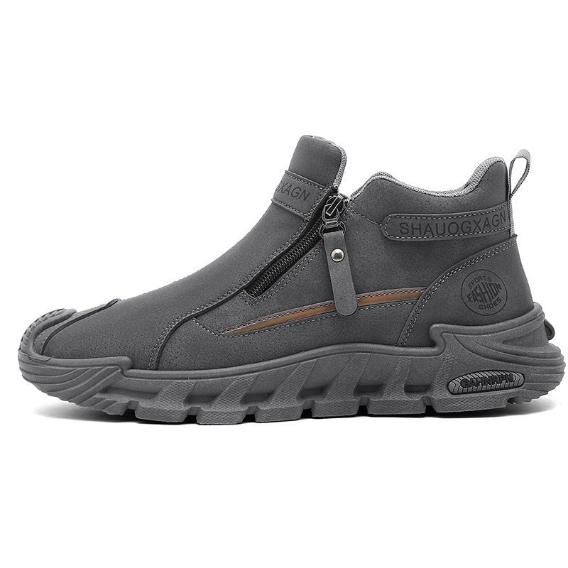 Damen Sportliche High-Top Sneakers mit einzigartigem Reißverschluss und dämpfender Sohle Echo Archiv