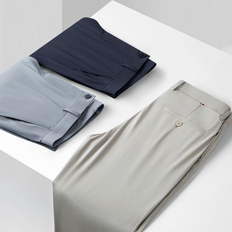 Herren elegante Anzughose mit schmalem Schnitt und komfortablem Bund Echoarchiv