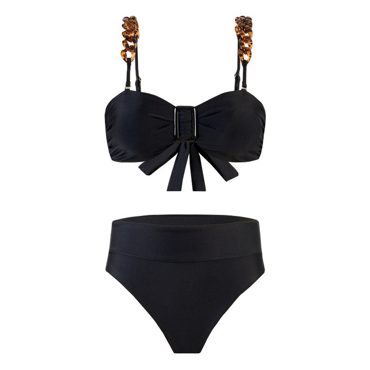 Damen Bikini-Set mit elegantem Wickelrock und raffinierten Trägerdetails Echo Archiv