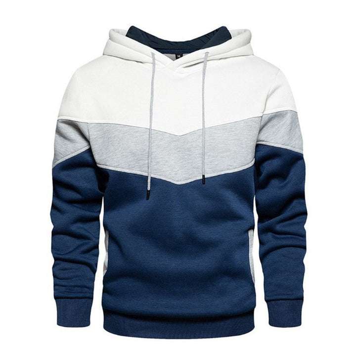 Herren Sport Hoodie mit geometrischem Farbdesign Echoarchiv