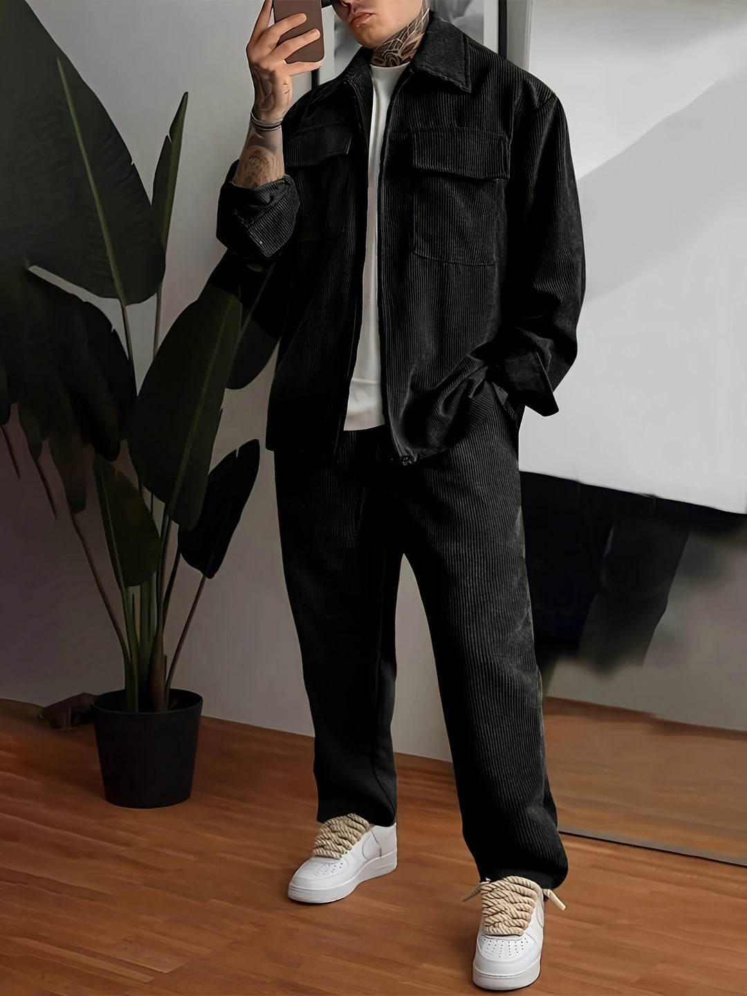 Herren Flanelljacke mit praktischen Taschen Echoarchiv