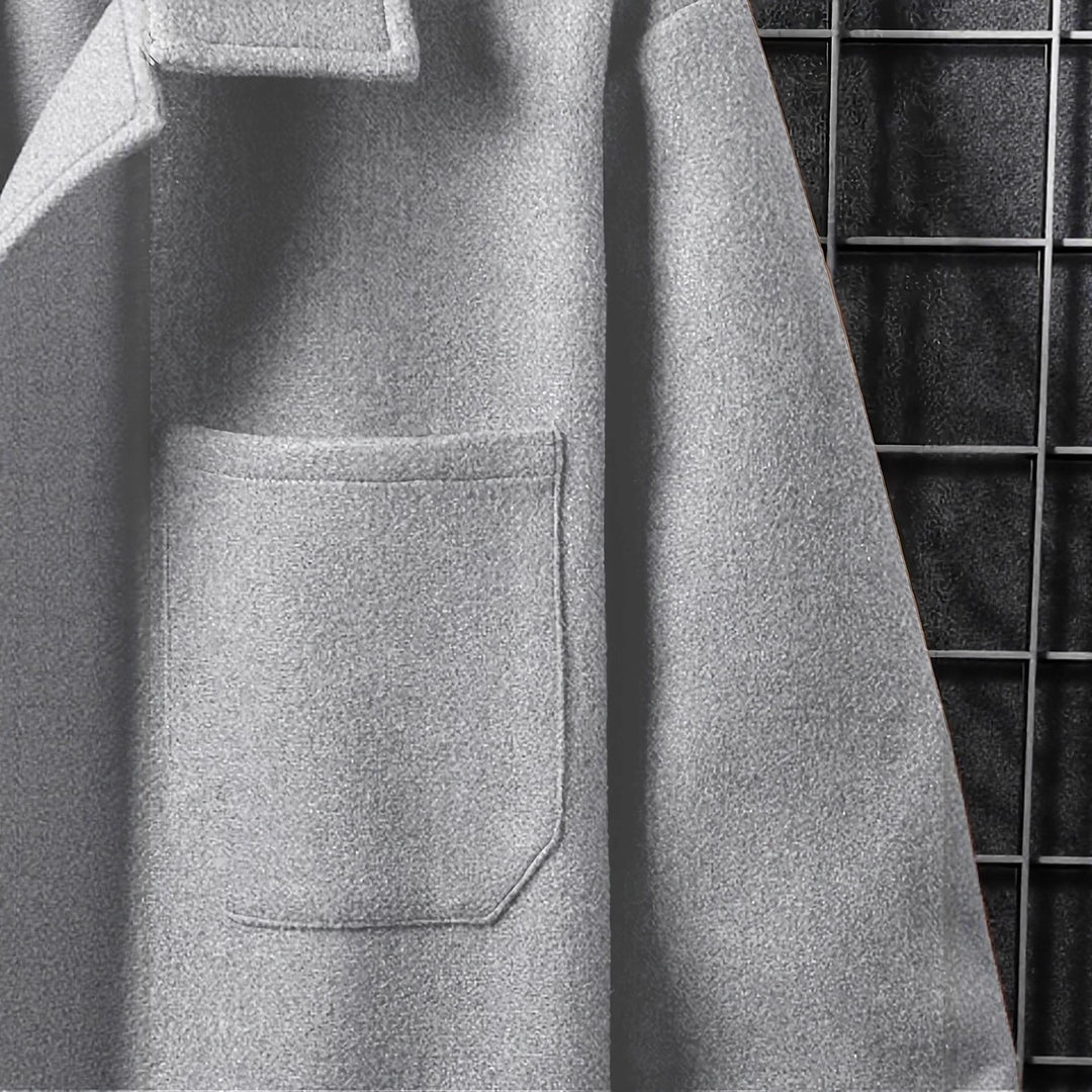 Herren modische flauschige Überwurfjacke Echoarchiv