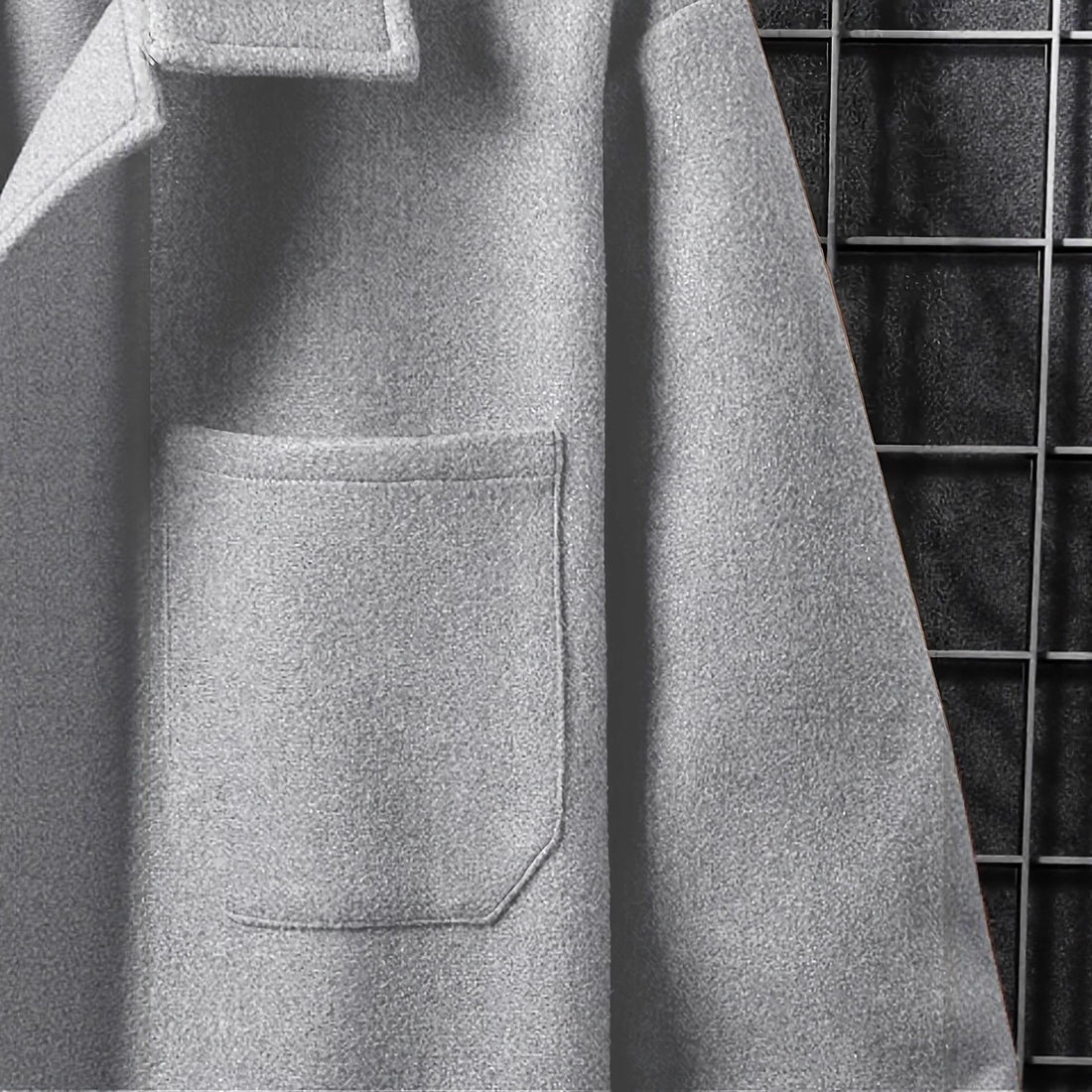 Herren modische flauschige Überwurfjacke – Taviero