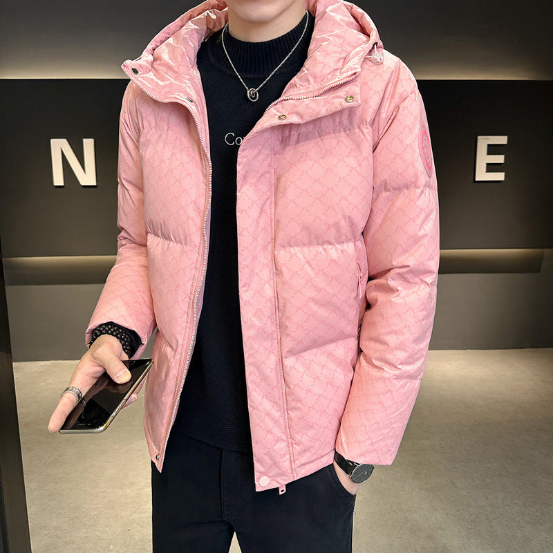 Herren modische Steppjacke mit verstellbarem Kragen und isolierendem Innenfutter Echoarchiv