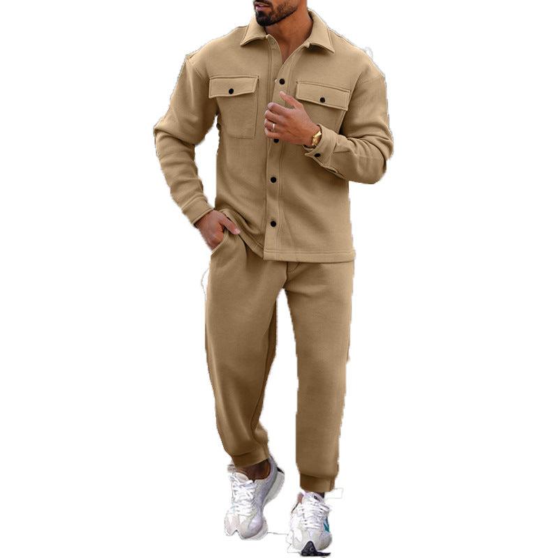 Herren lässige Freizeitjacke mit praktischen Taschen und bequemem Bund Echoarchiv