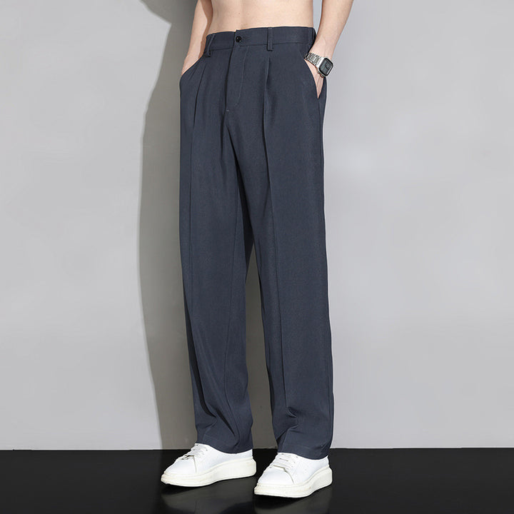 Herren Elegante und bequeme Bundfalten-Hose