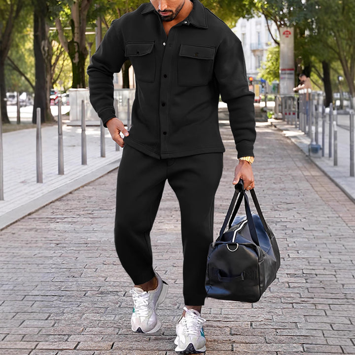 Herren lässige Freizeitjacke mit praktischen Taschen und bequemem Bund Echoarchiv