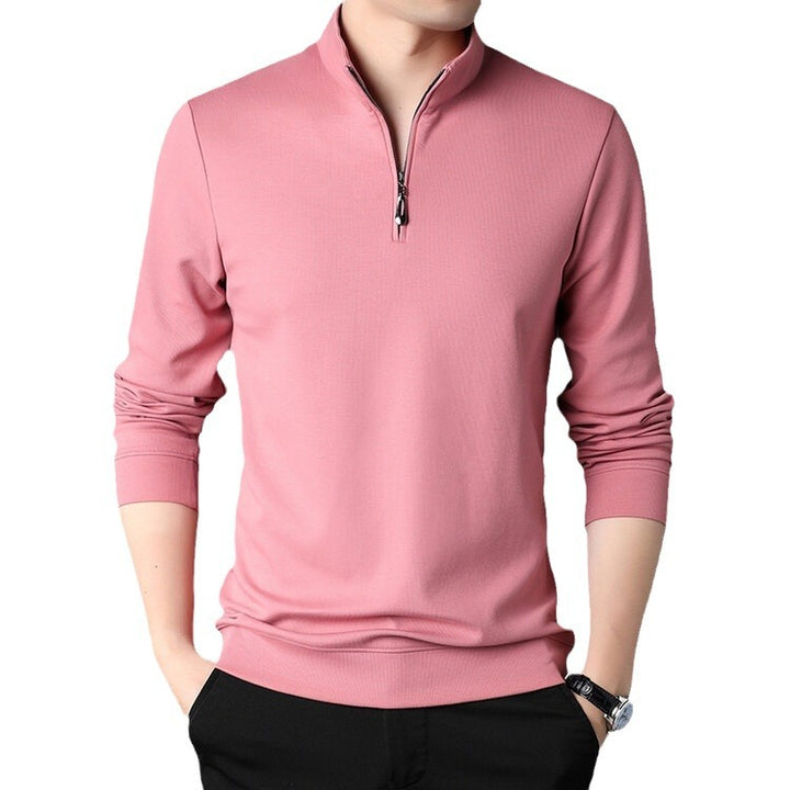 Herren Stehkragen Pullover mit Reißverschluss Echoarchiv