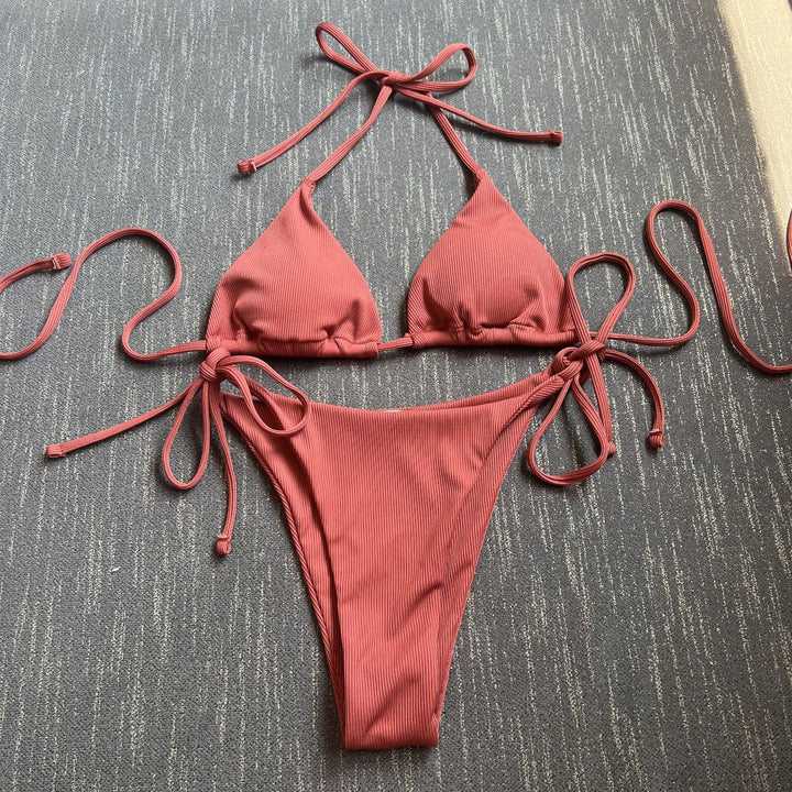 Damen Triangel-Bikini mit raffinierter Rüschung Echo Archiv