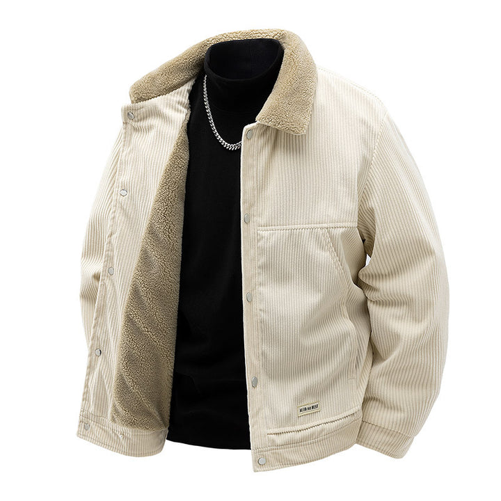 Herren Komfortable Cordjacke Echo Archiv