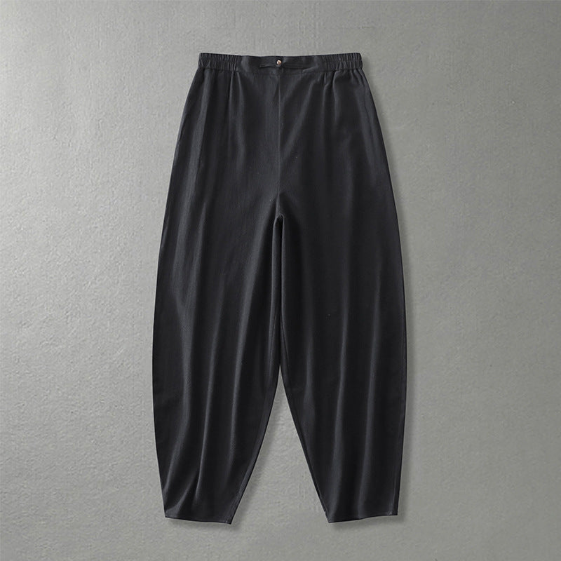 Damen Lässige, weite Haremshose mit elastischem Bund und tapered Knöchel Echoarchiv