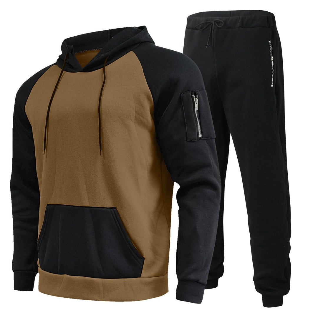 Herren Sportliches Hoodie- und Jogginghose-Set mit atmungsaktiver Struktur Echoarchiv