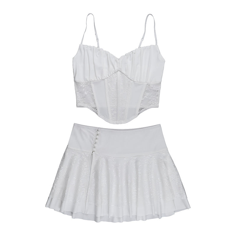 Damen Corsagenkleid mit filigranen Spitzenakzenten Echo Archiv