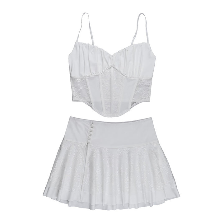 Damen Corsagenkleid mit filigranen Spitzenakzenten Echo Archiv