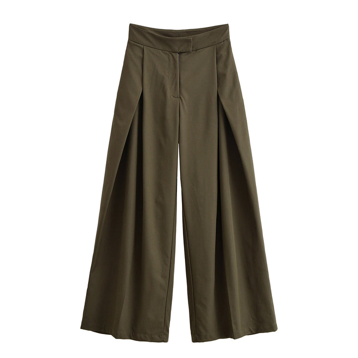 Damen Taillierter Kurztrench mit Bindegürtel und Oversize-Ärmeln Echo Archiv