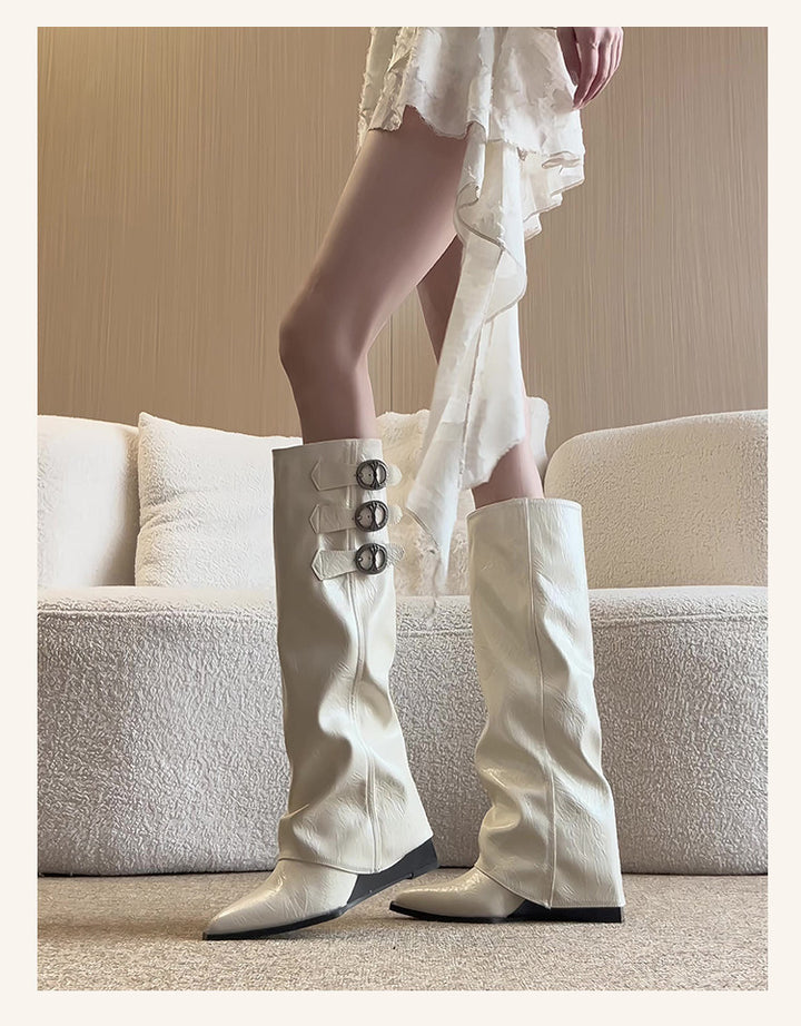 Damen Elegante und schicke Overkneestiefel Echo Archiv