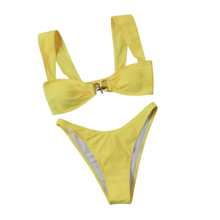 Damen Bikini-Set mit elegantem Knoten-Detail und hochwertigem Bindemuster Echo Archiv