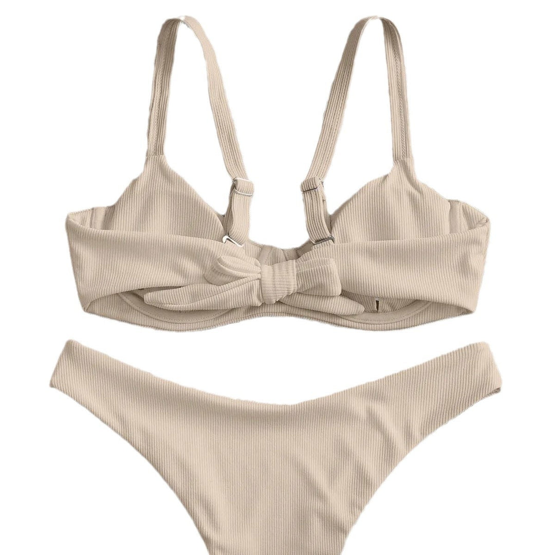 Damen Bügel-Bikini mit feinen Rippendetails Echo Archiv