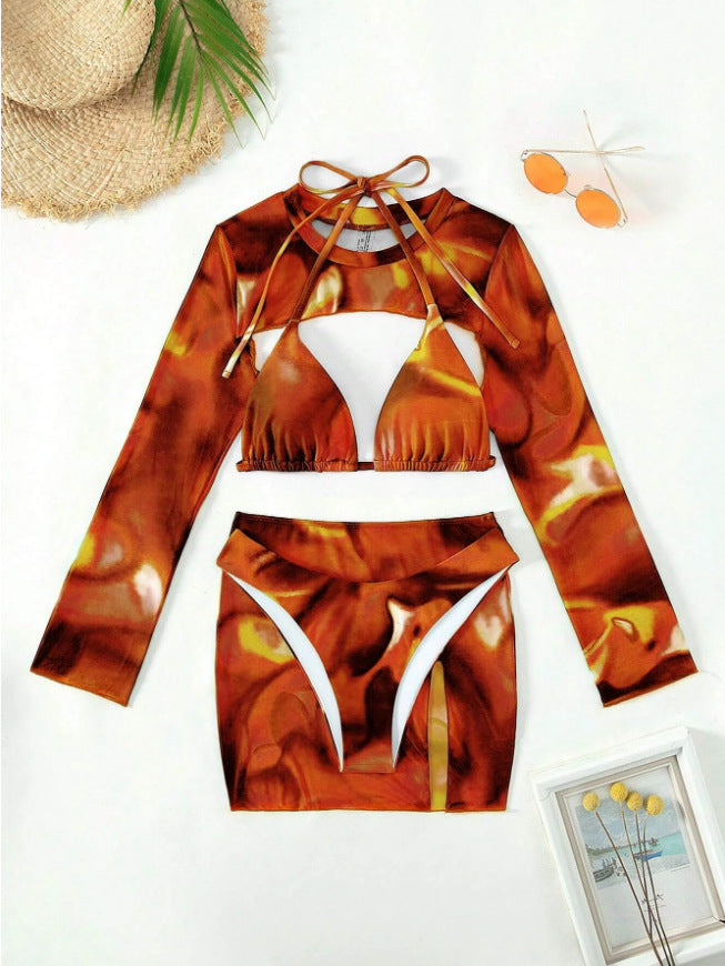 Damen Bikiniset mit langärmligem Oberteil Echo Archiv