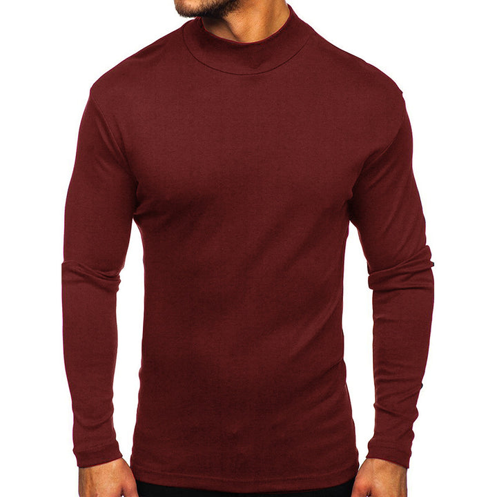 Herren langärmliges Funktionsshirt mit hohem Kragen Echoarchiv