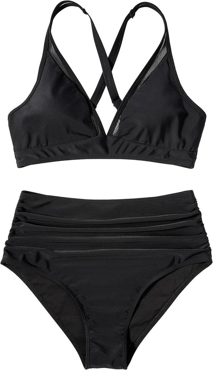 Damen Hochwertiges Bikini-Set mit kreativem Leopardenmuster Echo Archiv