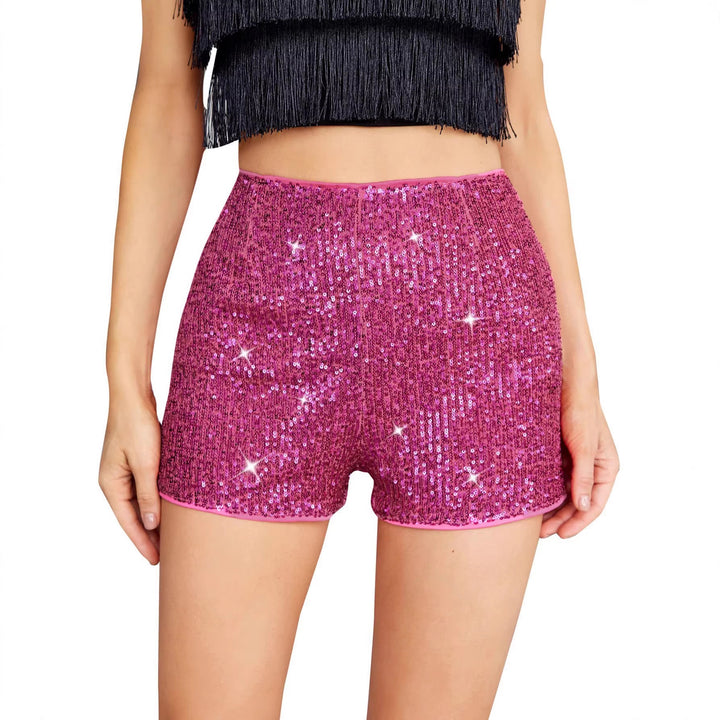 Damen glamouröse Pailletten-Shorts Echo Archiv