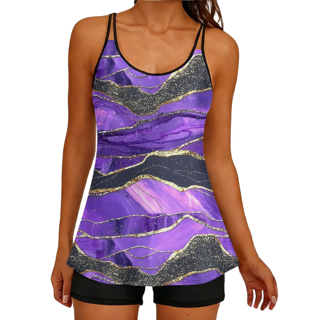 Damen Sportliches Tank-Top mit Shorts Echo Archiv