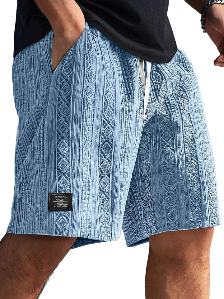Herren Stilvolle Freizeithosen im lässigen Strickdesign Echoarchiv
