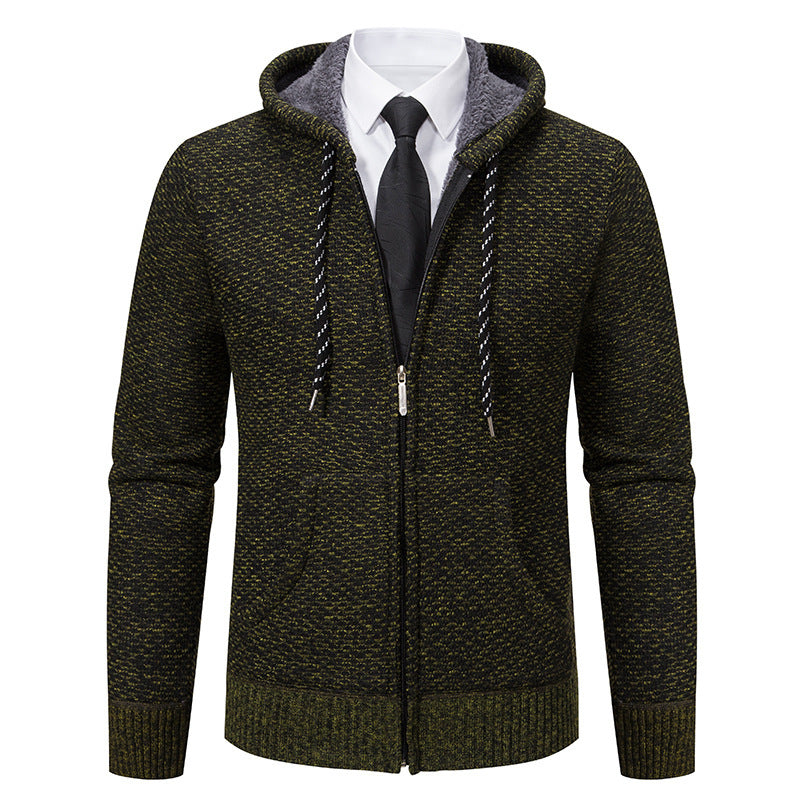 Herren stylische Kapuzenjacke mit weichem Innenfutter und eleganten Akzenten Echoarchiv