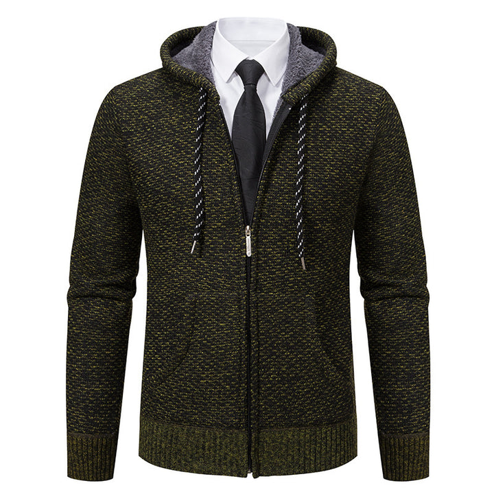 Herren stylische Kapuzenjacke mit weichem Innenfutter und eleganten Akzenten Echoarchiv
