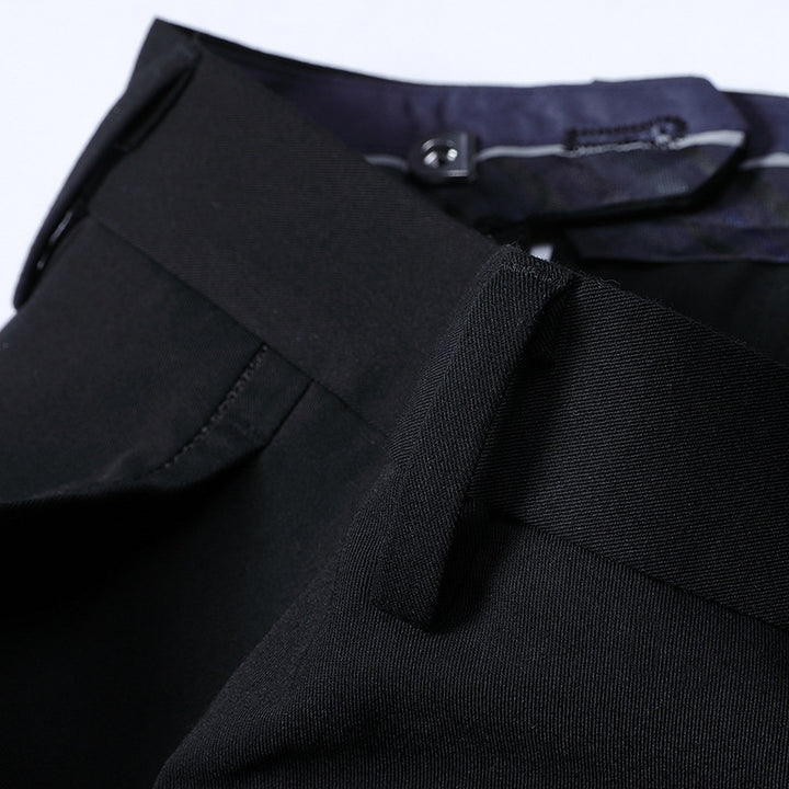 Herren elegante Anzughose mit schmalem Schnitt und funktionalen Taschen Echoarchiv